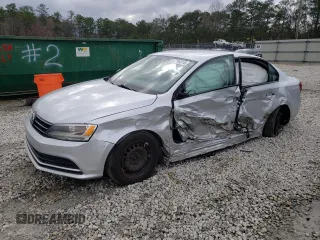 2015 Volkswagen Jetta Sedan 2.0L S with VIN 3VW2K7AJ9FM297243, listed as a Copart auction lot 47794315 with 196,694 mi miles and Salvage Title. Bid and sale history available at carsss.com. Image 1.