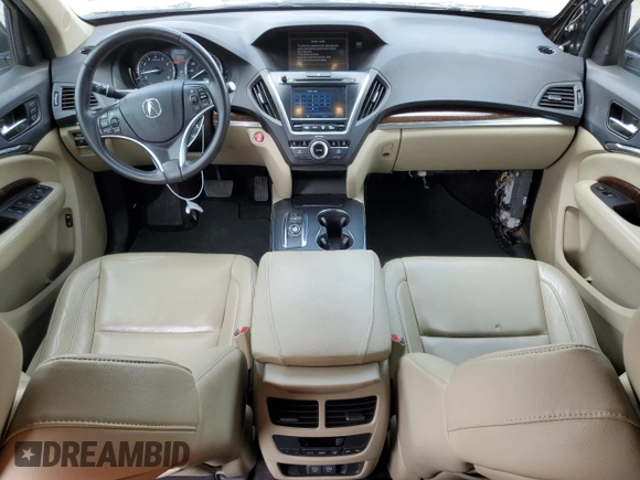 2017 Acura MDX Technology with VIN 5J8YD4H52HL004190, listed as a Copart auction lot 56677235 with 90,572 mi miles and Salvage title. Bid and sale history available at DreamBid. Image 8.