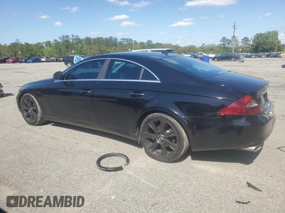2008 Mercedes-Benz CLS-Class 5.5L with VIN WDDDJ72XX8A129425, listed as a Copart auction lot 52159495 with 150,429 mi miles and Salvage Title. Bid and sale history available at carsss.com. Image 2.