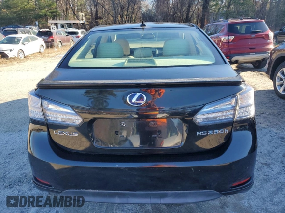 2010 Lexus HS 250h with VIN JTHBB1BA4A2036017, listed as a Copart auction lot 82245294 with 102,699 mi miles and Salvage Title. Bid and sale history available at DreamBid. Image 6.