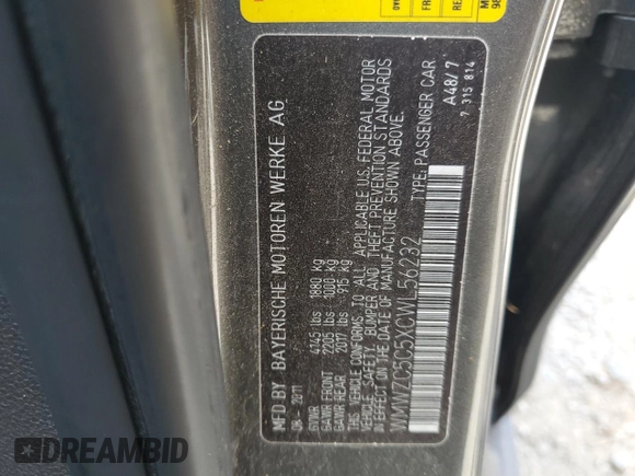 2012 MINI Countryman S with VIN WMWZC5C5XCWL56232, listed as a Copart auction lot 60298705 with 140,425 mi miles and Salvage title. Bid and sale history available at DreamBid. Image 12.