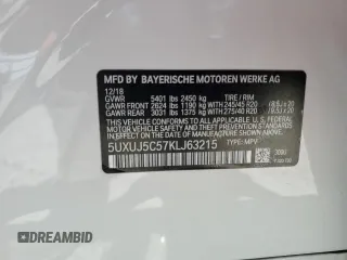2019 BMW X4 M40i z VIN 5UXUJ5C57KLJ63215, wystawiony jako Copart lot #55150835 z przebiegiem Nie podano mil oraz Szkody całkowita. Historia ofert i sprzedaży dostępna na DreamBid. Obrazek 13.
