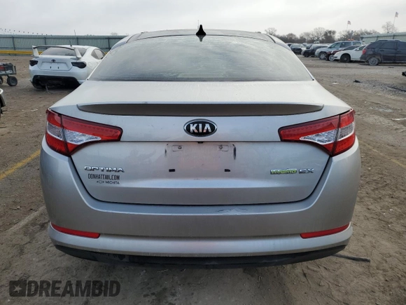 2013 Kia Optima Hybrid EX with VIN KNAGM4AD6D5041007, listed as a Copart auction lot 82535894 with 137,306 mi miles and Salvage Title. Bid and sale history available at carsss.com. Image 6.