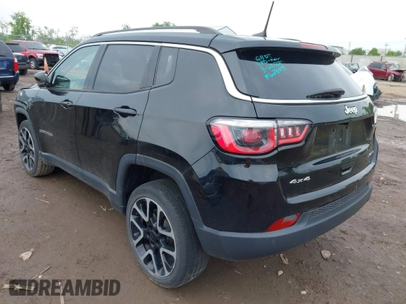 2017 Jeep Compass Limited z VIN 3C4NJDCB2HT628079, wystawiony jako IAAI lot #42209272 z przebiegiem 108 862 mil mil oraz . Historia ofert i sprzedaży dostępna na DreamBid. Obrazek 3.