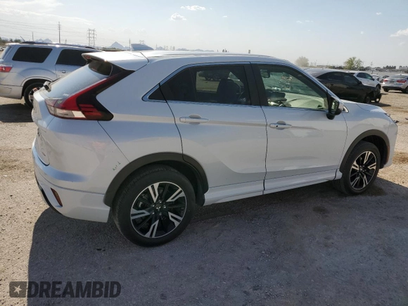 2023 Mitsubishi Eclipse Cross SE with VIN JA4ATWAA1PZ035605, listed as a Copart auction lot 63273235 with 34,320 mi miles and Salvage title. Bid and sale history available at DreamBid. Image 3.