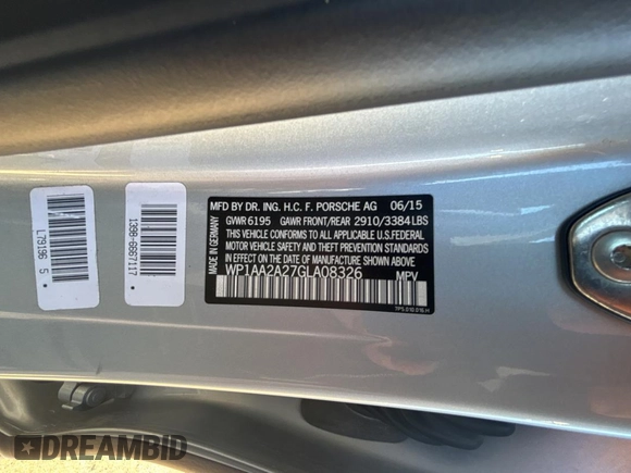 2016 Porsche Cayenne with VIN WP1AA2A27GLA08326, listed as a Copart auction lot 50256925 with 126,646 mi miles and Clean Title. Bid and sale history available at carsss.com. Image 10.