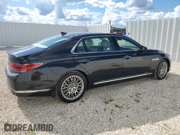 2022 Genesis G90 Ultimate with VIN KMTF54PH1NU095958, listed as a Copart auction lot 72566644 with 32,994 mi miles and Salvage Title. Bid and sale history available at DreamBid. Image 3.