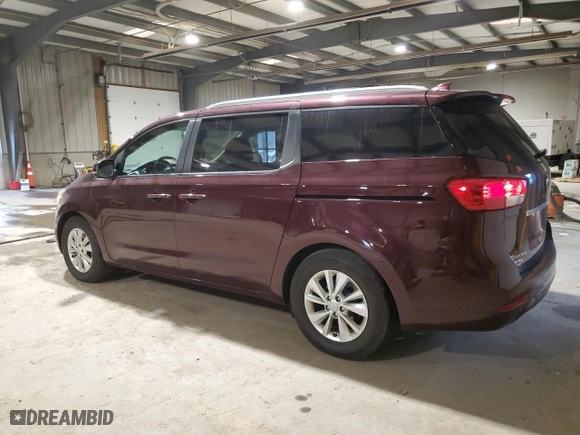 2017 Kia Sedona LX with VIN KNDMB5C18H6333391, listed as a Copart auction lot 48975595 with NaN miles and Salvage Title. Bid and sale history available at carsss.com. Image 2.
