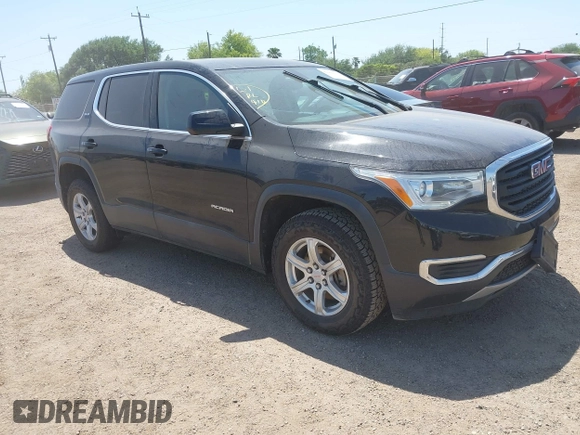 2018 GMC Acadia SLE with VIN 1GKKNKLA3JZ238386, listed as a IAAI auction lot 42002272 with 1 mi miles. Bid and sale history available at carsss.com. Image 1.
