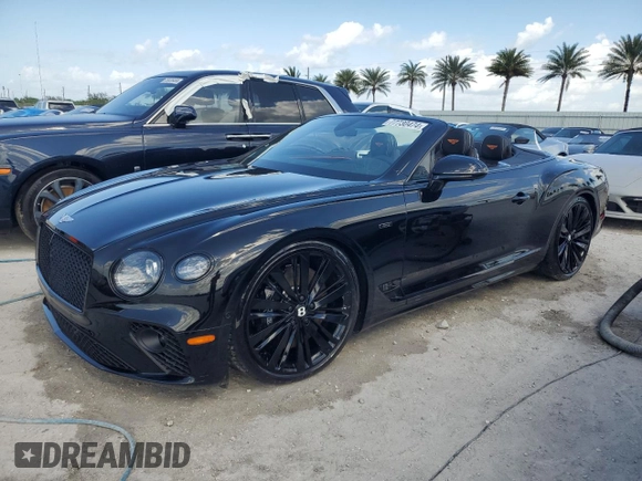 2024 Bentley Continental GT with VIN SCBDT4ZG5RC014491, listed as a Copart auction lot 77730474 with Not Provided miles and Non Repairable. Bid and sale history available at DreamBid. Image 1.
