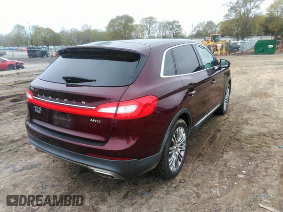 2017 Lincoln MKX Reserve z VIN 2LMPJ8LR3HBL26227, wystawiony jako IAAI lot #41921086 z przebiegiem 131 815 mil mil oraz . Historia ofert i sprzedaży dostępna na DreamBid. Obrazek 4.