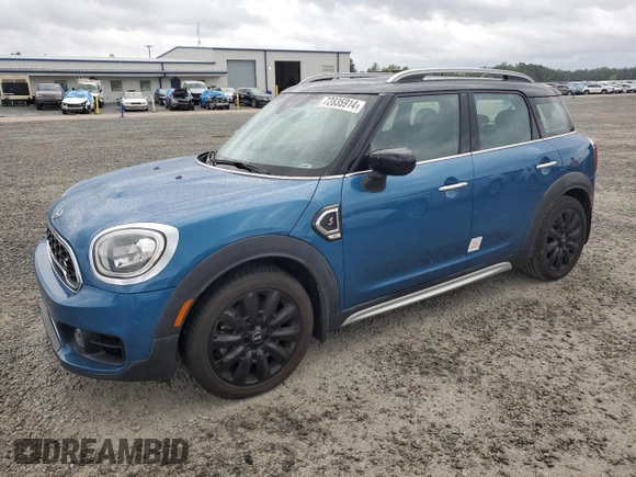 2020 MINI Countryman Cooper S with VIN WMZYW7C08L3L75384, listed as a Copart auction lot 72835914 with 42,584 mi miles and Salvage Title. Bid and sale history available at carsss.com. Image 1.