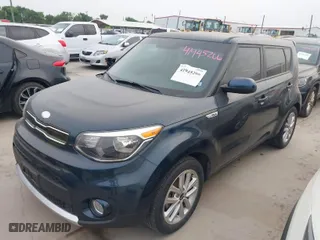 2018 Kia Soul + with VIN KNDJP3A50J7585957, listed as a IAAI auction lot 41945266 with 63,588 mi miles. Bid and sale history available at carsss.com. Image 2.