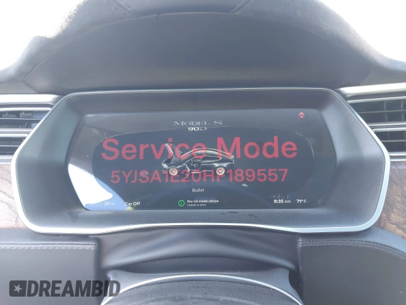 2017 Tesla Model S 100D z VIN 5YJSA1E20HF189557, wystawiony jako IAAI lot #41546084 z przebiegiem 253 218 mil mil oraz . Historia ofert i sprzedaży dostępna na DreamBid. Obrazek 12.