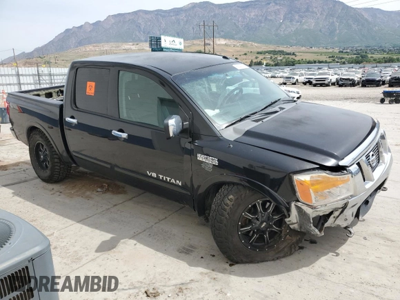 2009 Nissan Titan LE with VIN 1N6BA07C59N314908, listed as a Copart auction lot 58849325 with Not provided miles and Salvage title. Bid and sale history available at DreamBid. Image 4.