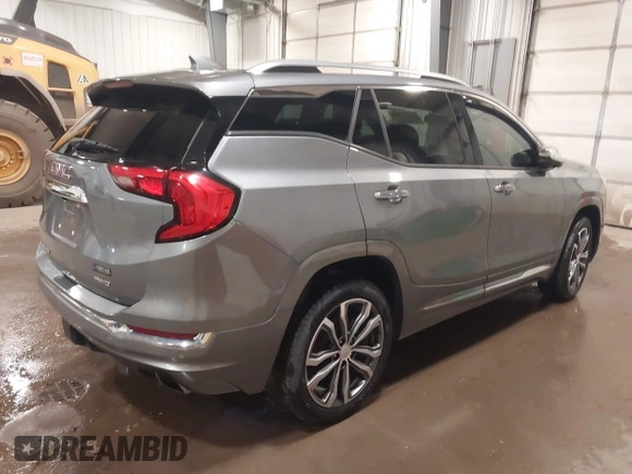 2019 GMC Terrain Denali z VIN 3GKALXEX2KL174723, wystawiony jako IAAI lot #41453790 z przebiegiem 77 193 mil mil oraz . Historia ofert i sprzedaży dostępna na DreamBid. Obrazek 4.