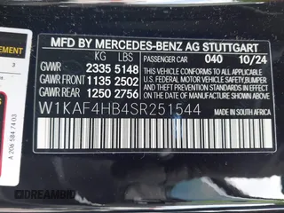 2025 Mercedes-Benz C 300 z VIN W1KAF4HB4SR251544, wystawiony jako IAAI lot #42083275 z przebiegiem 6804 mil mil oraz . Historia ofert i sprzedaży dostępna na DreamBid. Obrazek 9.