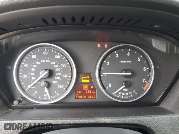 2013 BMW X5 xDrive35i with VIN 5UXZV4C53D0B00219, listed as a Copart auction lot 48434595 with 160,409 mi miles and Salvage Title. Bid and sale history available at carsss.com. Image 9.