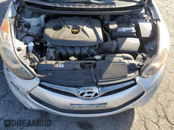 2013 Hyundai Elantra Coupe GS PZEV with VIN KMHDH6AE0DU022405, listed as a Copart auction lot 76497474 with 64,249 mi miles and Salvage Title. Bid and sale history available at carsss.com. Image 11.