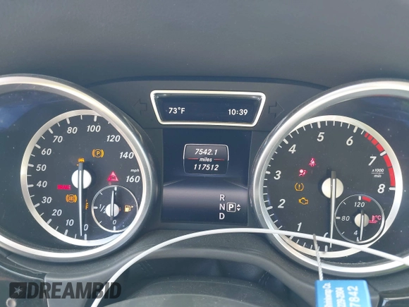2015 Mercedes-Benz M 350 with VIN 4JGDA5JB8FA562500, listed as a IAAI auction lot 41932318 with 117,512 mi miles and . Bid and sale history available at DreamBid. Image 7.