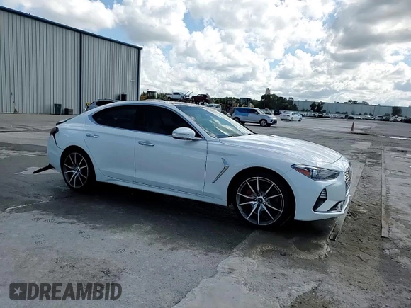 2021 Genesis G70 3.3T with VIN KMTG74LE8MU072654, listed as a Copart auction lot 74278574 with 27,323 mi miles and Non Repairable. Bid and sale history available at carsss.com. Image 13.