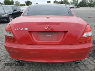 2007 Mercedes-Benz SLK 280 with VIN WDBWK54F17F147708, listed as a Copart auction lot 55885305 with 164,934 mi miles and Clean Title. Bid and sale history available at DreamBid. Image 6.