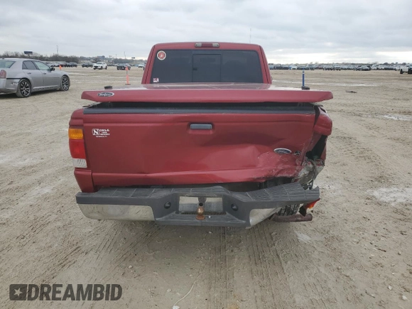 1999 Ford Ranger XL with VIN 1FTYR14V8XPA16341, listed as a Copart auction lot 45297565 with 134,547 mi miles and Salvage Title. Bid and sale history available at carsss.com. Image 6.