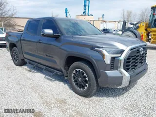 2024 Toyota Tundra 4WD SR5 with VIN 5TFLA5DB6RX177580, listed as a IAAI auction lot 41874283 with 6,880 mi miles. Bid and sale history available at carsss.com. Image 1.