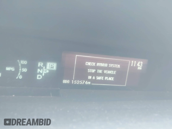 2013 Toyota Prius One with VIN JTDKN3DU6D5645771, listed as a IAAI auction lot 42231363 with 152,576 mi miles and . Bid and sale history available at carsss.com. Image 7.