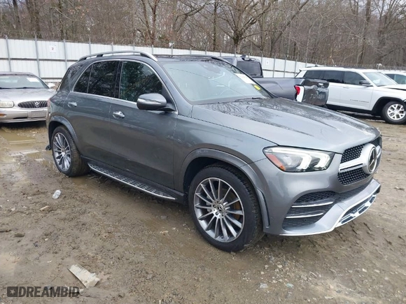 2022 Mercedes-Benz GLE with VIN 4JGFB4KB8NA830006, listed as a IAAI auction lot 41258028 with 20,886 mi miles. Bid and sale history available at carsss.com. Image 1.
