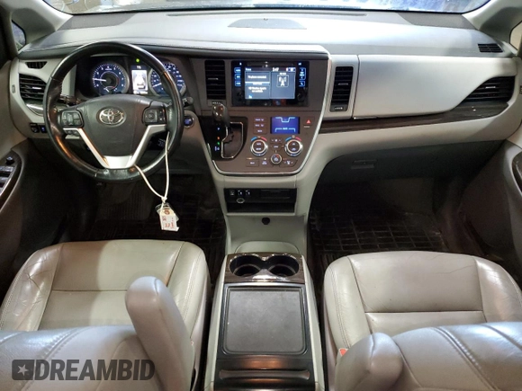 2015 Toyota Sienna XLE with VIN 5TDYK3DC1FS688969, listed as a Copart auction lot 50197175 with 90,376 mi miles and Salvage Title. Bid and sale history available at carsss.com. Image 8.