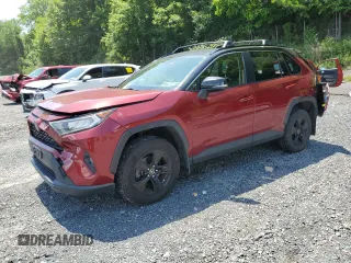 2019 Toyota RAV4 XLE with VIN JTMP1RFV1KD012768, listed as a Copart auction lot 61480355 with 63,332 mi miles and Salvage title. Bid and sale history available at DreamBid. Image 1.