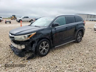 2016 Toyota Highlander XLE with VIN 5TDKKRFH8GS153091, listed as a Copart auction lot 58606435 with 122,000 mi miles and Salvage title. Bid and sale history available at DreamBid. Image 1.