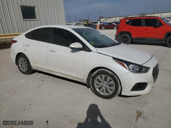 2022 Hyundai Accent SE with VIN 3KPC24A65NE175358, listed as a Copart auction lot 48689725 with 59,136 mi miles and Salvage Title. Bid and sale history available at carsss.com. Image 4.