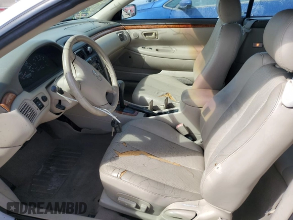 2002 Toyota Solara SE with VIN 2T1FF28P42C598530, listed as a Copart auction lot 76692504 with 84,281 mi miles and Non Repairable. Bid and sale history available at DreamBid. Image 7.