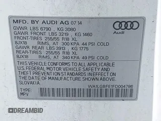 2015 Audi Q7 Premium Plus with VIN WA1LGBFE1FD004786, listed as a IAAI auction lot 42726311 with 245,611 mi miles and . Bid and sale history available at DreamBid. Image 9.