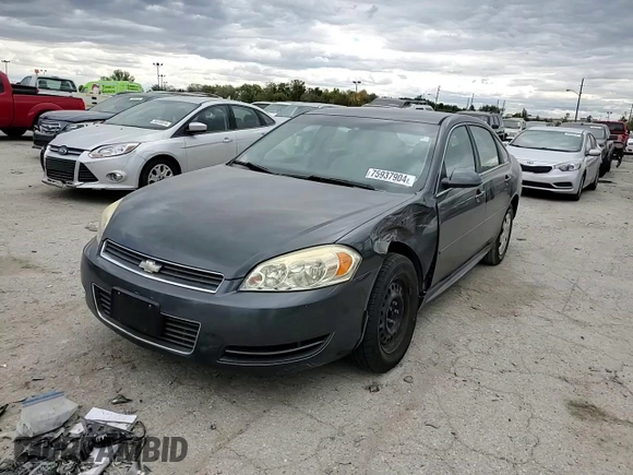 2010 Chevrolet Impala LS with VIN 2G1WA5EN9A1241501, listed as a Copart auction lot 75937904 with 98,270 mi miles and Non Repairable. Bid and sale history available at DreamBid. Image 10.