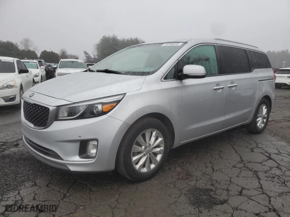 2017 Kia Sedona EX with VIN KNDMC5C15H6280744, listed as a Copart auction lot 49788405 with 135,733 mi miles and Clean Title. Bid and sale history available at carsss.com. Image 1.