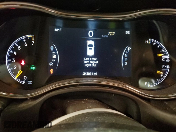 2015 Jeep Grand Cherokee Overland with VIN 1C4RJFCG7FC911899, listed as a Copart auction lot 54123925 with 243,031 mi miles and Salvage Title. Bid and sale history available at carsss.com. Image 9.