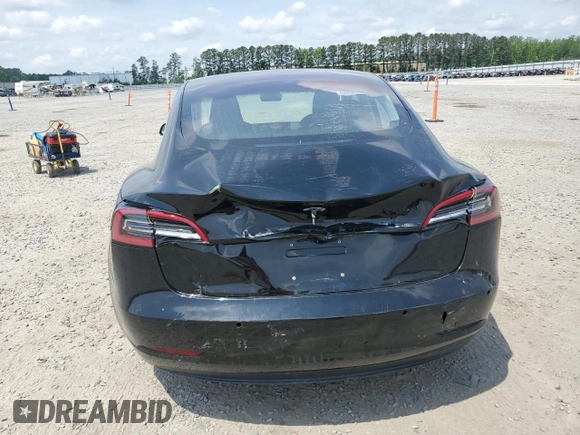 2018 Tesla Model 3 Long Range Battery with VIN 5YJ3E1EA3JF035530, listed as a Copart auction lot 53933835 with 53,697 mi miles and Salvage Title. Bid and sale history available at DreamBid. Image 6.