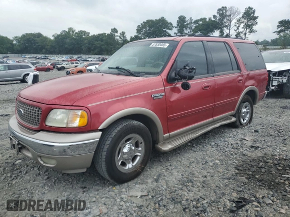 2002 Ford Expedition XLT with VIN 1FMEU17L02LA79716, listed as a Copart auction lot 57635465 with 230,298 mi miles and Salvage title. Bid and sale history available at DreamBid. Image 1.