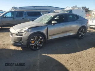 2022 Polestar 2 with VIN LPSED3KA0NL058464, listed as a Copart auction lot 88552515 with 41,217 mi miles and Salvage Title. Bid and sale history available at carsss.com. Image 1.