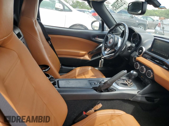 2017 FIAT 124 Spider Lusso with VIN JC1NFAEK4H0103516, listed as a Copart auction lot 57253905 with 46,291 mi miles and Salvage title. Bid and sale history available at DreamBid. Image 10.