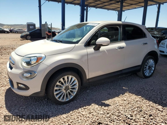 2016 FIAT 500X Lounge with VIN ZFBCFXDT0GP487858, listed as a Copart auction lot 61306085 with 79,192 mi miles and Clean title. Bid and sale history available at DreamBid. Image 1.