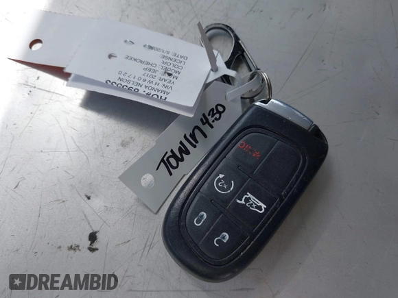 2017 Jeep Cherokee Trailhawk z VIN 1C4PJMBSXHW601720, wystawiony jako IAAI lot #42237975 z przebiegiem 92 239 mil mil oraz . Historia ofert i sprzedaży dostępna na DreamBid. Obrazek 11.