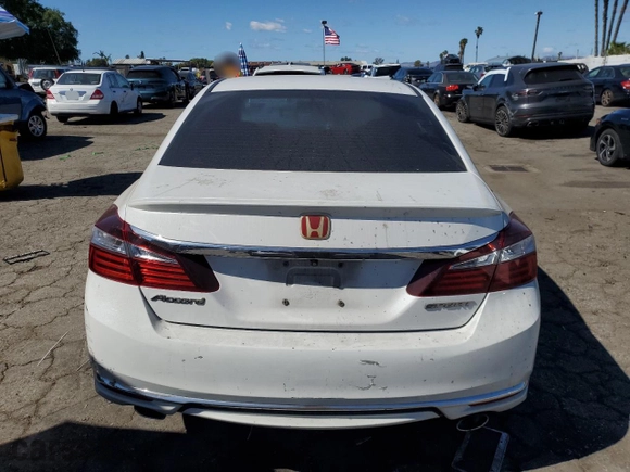 2016 Honda Accord Sedan Sport with VIN 1HGCR2F5XGA060603, listed as a Copart auction lot 47345115 with 166,494 mi miles and Salvage Title. Bid and sale history available at carsss.com. Image 6.