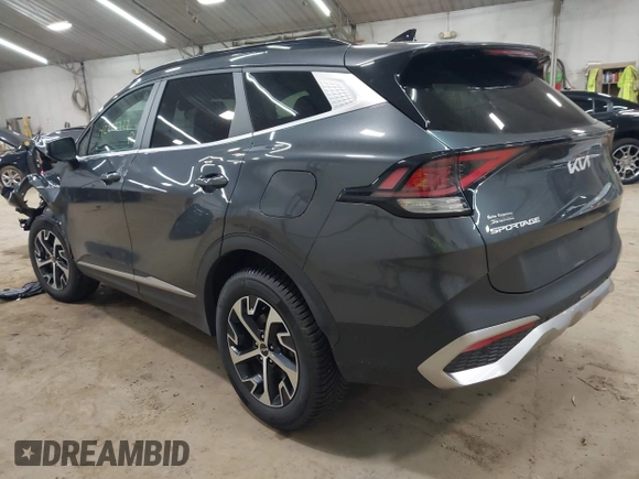2023 Kia Sportage EX with VIN KNDPVCAG8P7040809, listed as a IAAI auction lot 42222979 with 55,345 mi miles and . Bid and sale history available at DreamBid. Image 3.