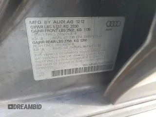 2013 Audi allroad Premium Plus with VIN WA1UFAFL7DA176562, listed as a Copart auction lot 89212785 with 161,519 mi miles and Salvage Title. Bid and sale history available at carsss.com. Image 12.