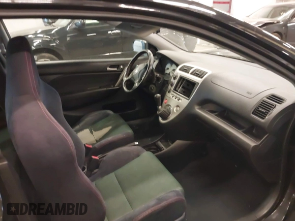 2003 Honda Civic Si with VIN SHHEP33563U406914, listed as a IAAI auction lot 41818386 with 164,258 mi miles and . Bid and sale history available at DreamBid. Image 5.