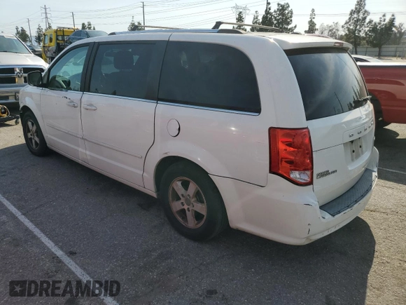 2011 Dodge Grand Caravan Crew with VIN 2D4RN5DG6BR680446, listed as a Copart auction lot 51855585 with 136,789 mi miles and Salvage Title. Bid and sale history available at DreamBid. Image 2.